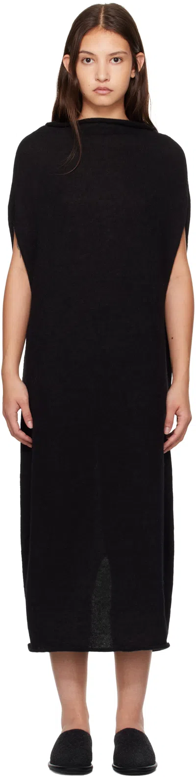 Lauren Manoogian Black Shoulder Maxi Dress In B01 Black