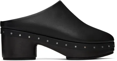 Lauren Manoogian Black Studio Clogs In B01 Black