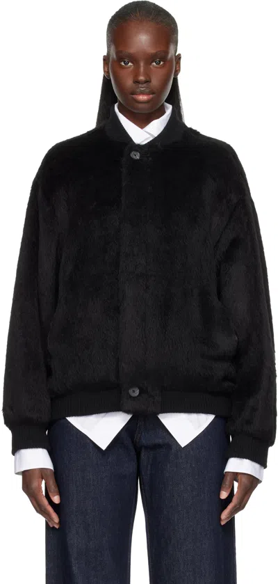 Lauren Manoogian Black Suri Bomber Jacket