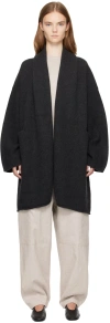 Lauren Manoogian Black Taper Coat In I01 Ink