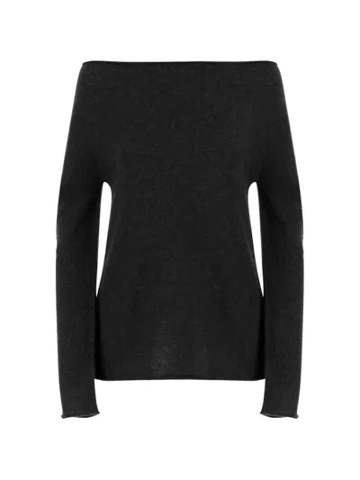 Lauren Manoogian Boat-neck Sweater In Black