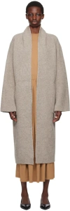 Lauren Manoogian Brown Double Face Coat In M07 Moth
