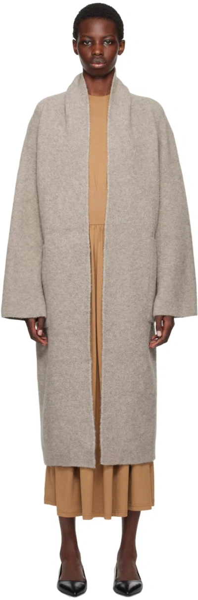 Lauren Manoogian Brown Double Face Coat In M07 Moth