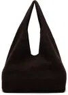 Lauren Manoogian Brown Knit Bindle Bag