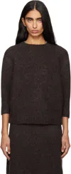 Lauren Manoogian Brown Loft Baby Crewneck Sweater In Brown