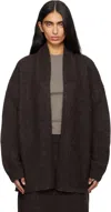 Lauren Manoogian Brown Loft Shawl Cardigan In Gray