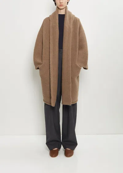 Lauren Manoogian Capote Alpaca Coat In Brown