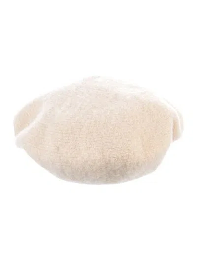 Pre-owned Lauren Manoogian Cashmere Knit Beret In Neutral