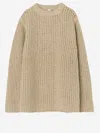 Lauren Manoogian Corded Wool Sweater In Brown