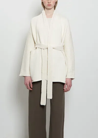 Lauren Manoogian Coto Pima Cotton Cardigan In White