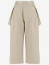 Lauren Manoogian Cotton And Linen Jumper Pants In Ivory