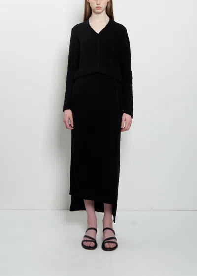 Lauren Manoogian Cotton Boucle Skirt In Black