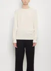 Lauren Manoogian Cotton Linen Bias Long Sleeve Tee In White