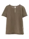 Lauren Manoogian Cotton Top In Brown