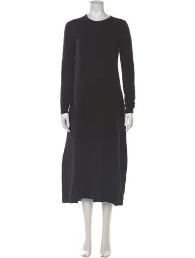 Pre-owned Lauren Manoogian Crew Neck Long Dress In Gray
