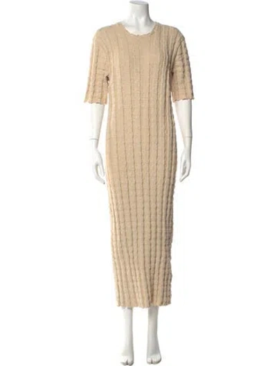 Pre-owned Lauren Manoogian Crew Neck Long Dress W/ Tags In Green