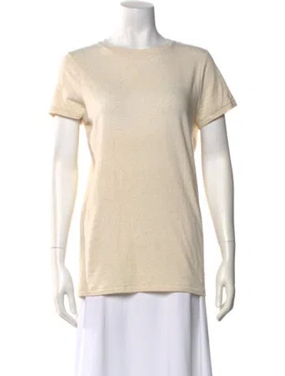 Pre-owned Lauren Manoogian Crew Neck Short Sleeve T-shirt W/ Tags In Neutral