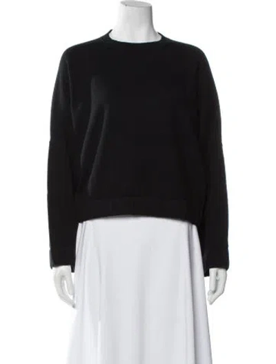 Pre-owned Lauren Manoogian Crew Neck Sweater In Black