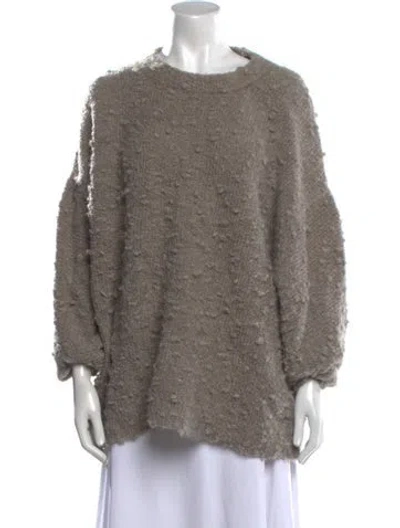 Pre-owned Lauren Manoogian Crew Neck Sweater In Gray