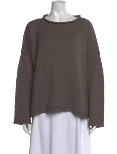 Pre-owned Lauren Manoogian Crew Neck Sweater In Gray