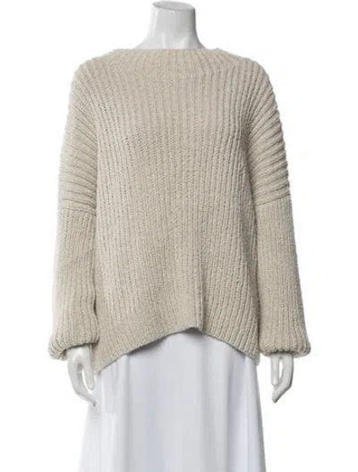 Pre-owned Lauren Manoogian Crew Neck Sweater In Gray