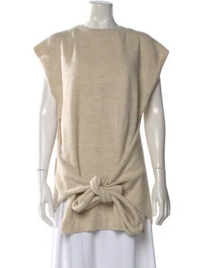 Pre-owned Lauren Manoogian Crew Neck Sweater In Neutral