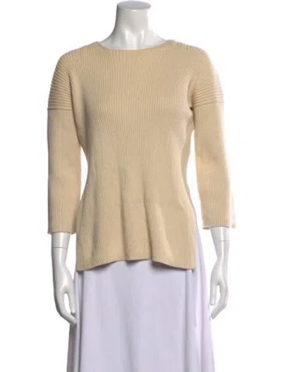 Pre-owned Lauren Manoogian Crew Neck Sweater In Neutral