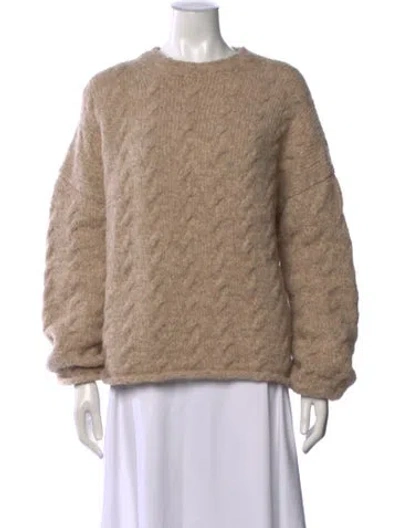Pre-owned Lauren Manoogian Crew Neck Sweater In Neutral