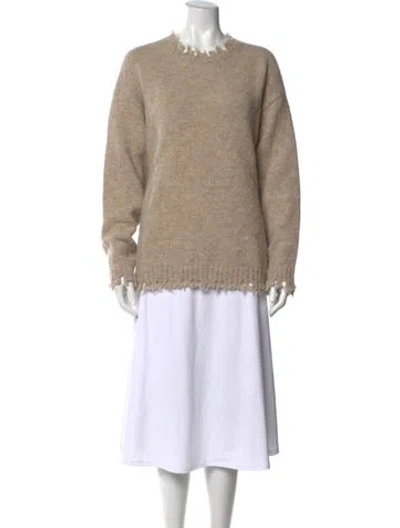 Pre-owned Lauren Manoogian Crew Neck Sweater W/ Tags In Brown