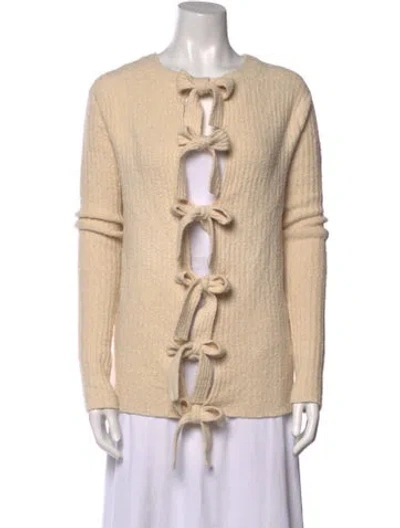 Pre-owned Lauren Manoogian Crew Neck Sweater W/ Tags In Neutral