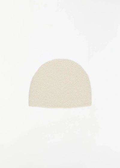 Lauren Manoogian Crochet Toque In Raw White