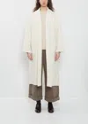 Lauren Manoogian Double Face Alpaca Wool Long Coat In White
