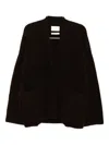 Lauren Manoogian Double Face Cardigan In Black