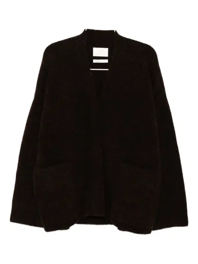 Lauren Manoogian Double Face Cardigan In Black
