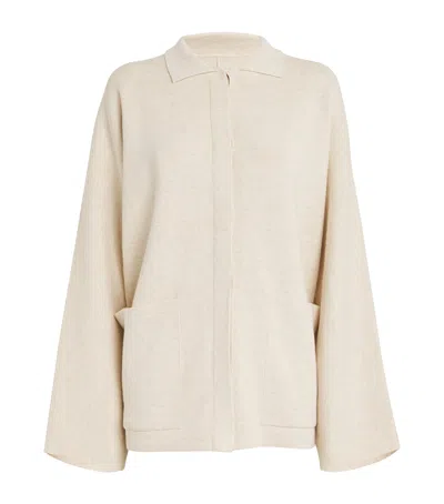 Lauren Manoogian Double-knit Cardigan In Ivory