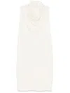 Lauren Manoogian Draped Dress In White
