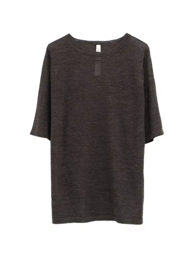 Lauren Manoogian Dropped-shoulders T-shirt In Brown