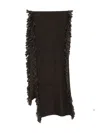 Lauren Manoogian Frayed Scarf In Black