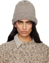 Lauren Manoogian Gray Knot Beanie In Brown