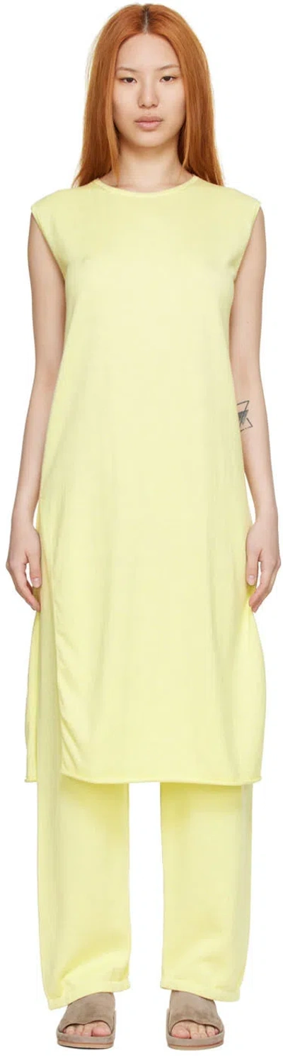 Lauren Manoogian Green Pima Cotton Midi Dress In Lim Limon