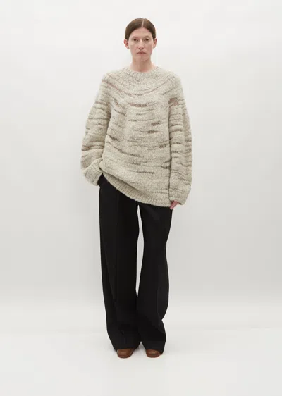 Lauren Manoogian Handknit Threadbare Pullover In Carrara