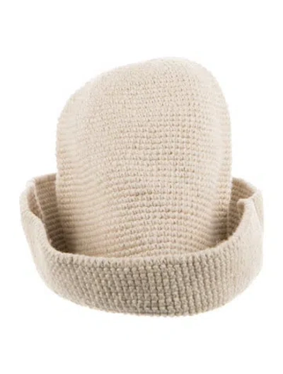 Pre-owned Lauren Manoogian Knit Hat In Neutrals