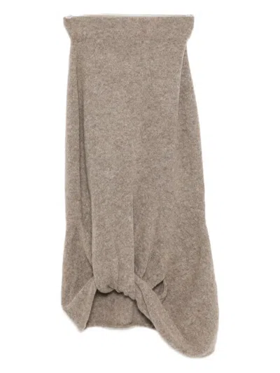 LAUREN MANOOGIAN KNOT-DETAIL SKIRT