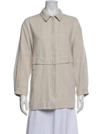 Pre-owned Lauren Manoogian Linen Jacket In Neutral