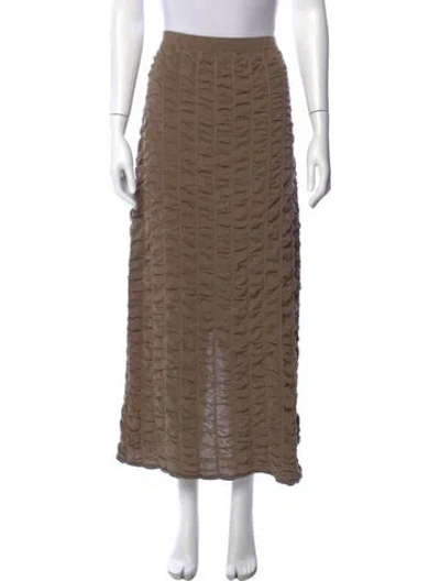 Pre-owned Lauren Manoogian Long Skirt In Brown