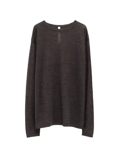 Lauren Manoogian Long-sleeved T-shirt In Brown