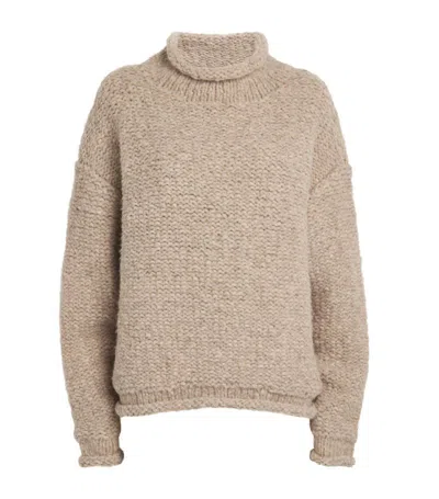 Lauren Manoogian Merino Wool-alpaca Blend Sweater In Neutrals