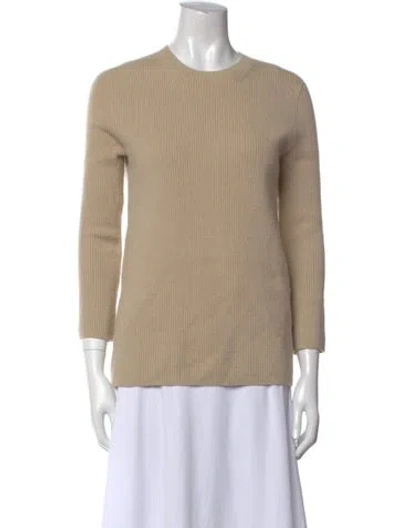 Pre-owned Lauren Manoogian Merino Wool Crew Neck Sweater In Neutral