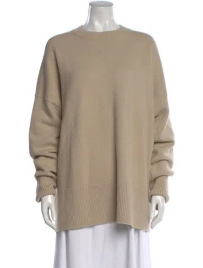 Pre-owned Lauren Manoogian Merino Wool Crew Neck Sweater In Neutral