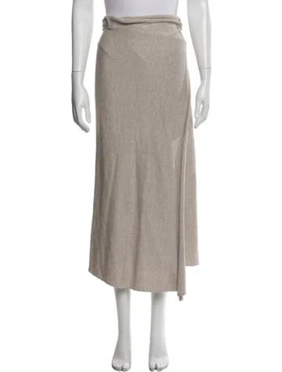 Pre-owned Lauren Manoogian Midi Length Skirt W/ Tags In Neutral